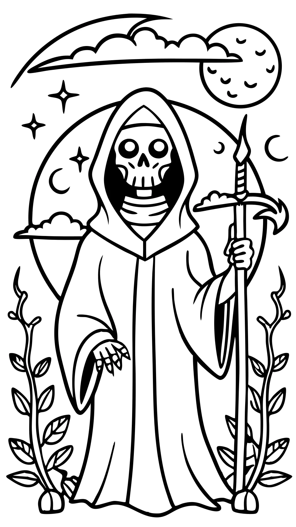 Páginas para colorear de Grim Reaper